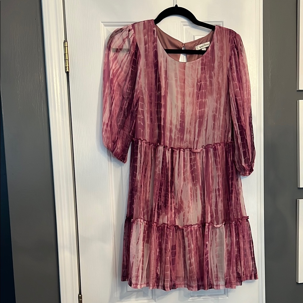 Speechless Pink Tie-Dye Dress